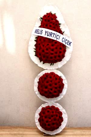 Üç Katlı Kırmızı Ayaklı Sepet