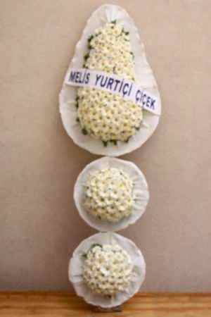 Üç Katlı Beyaz Ayaklı Sepet